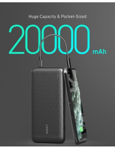 Aukey PB-N93 3.6V/20000mAh  power bank BK