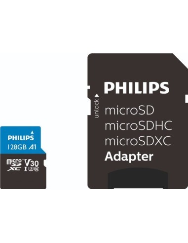 Philips Micro SDXC Card 128GB Class 10 UHS-I U3...