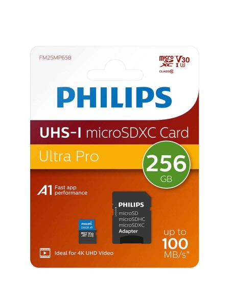 Philips Micro SDXC Card 256GB Class 10 UHS-I U3 incl. Adapter FM25MP65B/00