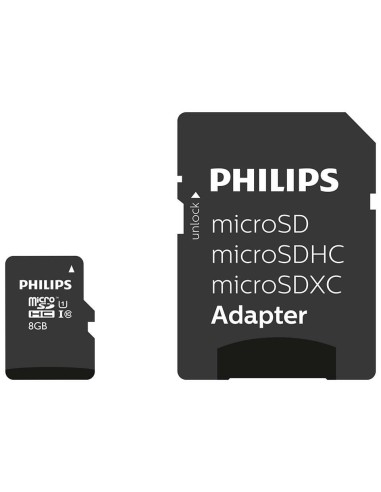 Philips Micro SDHC Card 8GB Class 10 UHS-I U1...
