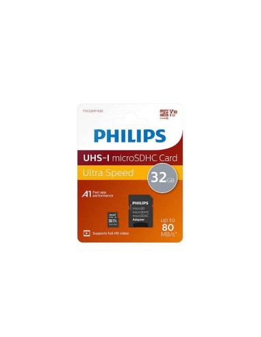 Philips Micro SDHC Card 32GB Class 10 UHS-I U1...