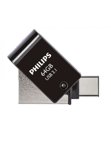 Philips 2IN1 USB 3.1 -USB C 64GB Black...
