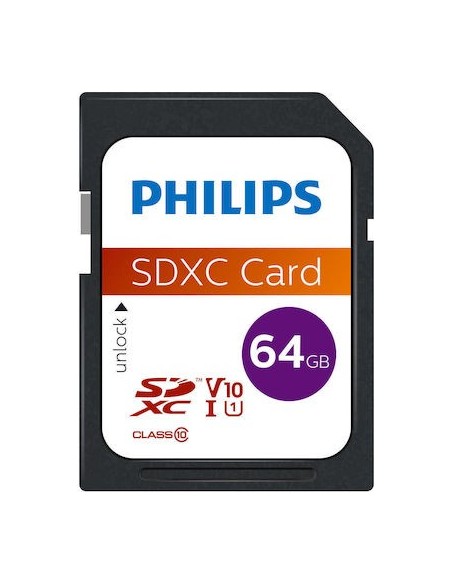 Philips SDXC Card 64GB Class 10 UHS-I U1  FM64SD558/00