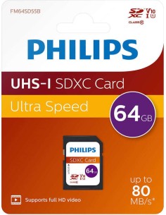 Philips SDXC Card 64GB Class 10 UHS-I U1  FM64SD558/00 2