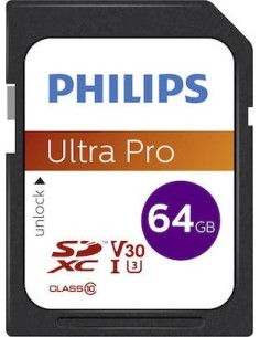 Philips SDXC Card 64GB Class 10 UHS-I U3 FM64SD65B/00
