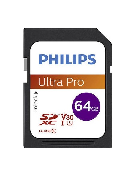 Philips SDXC Card 64GB Class 10 UHS-I U3 FM64SD65B/00
