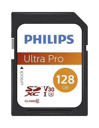 Philips SDXC 128GB Class 10 UHS-I U3 FM12SD65B/00
