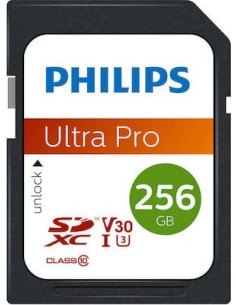 Philips SDXC Card 256GB Class 10 UHS-I U3 FM25SD65B/00