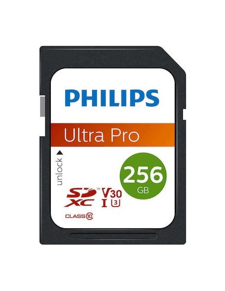 Philips SDXC Card 256GB Class 10 UHS-I U3 FM25SD65B/00