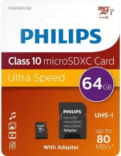 Philips Micro SDXC Card 64GB Class 10 UHS-I U1 incl.... 2