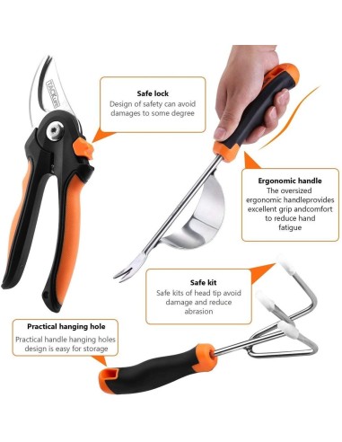 Tacklife GGT4A Σετ Εργαλείων Κηπουρικής