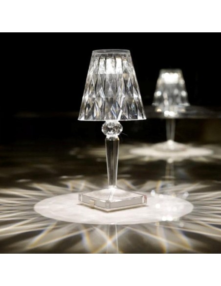 Raytech Power 7197 Επαναφορτιζόμενο Φωτιστικό  Crystal Diamonds CCT