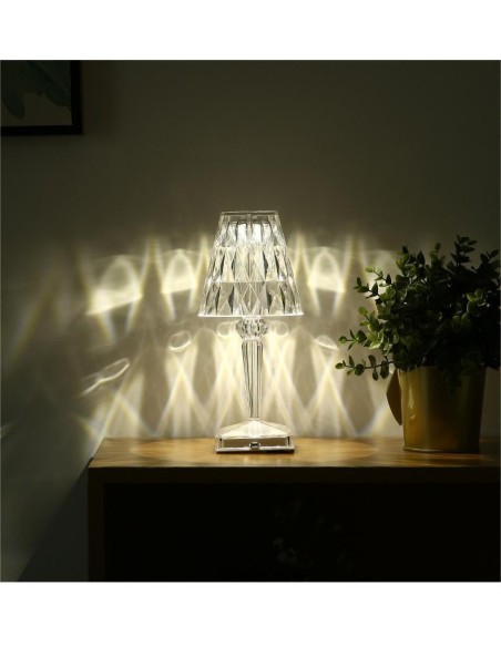 Raytech Power 7197 Επαναφορτιζόμενο Φωτιστικό  Crystal Diamonds CCT