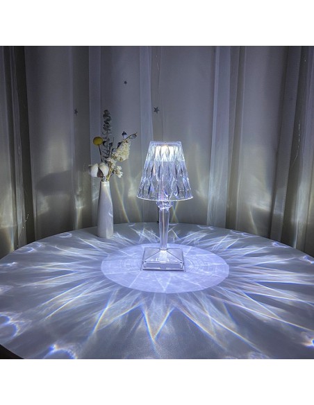 Raytech Power 7197 Επαναφορτιζόμενο Φωτιστικό  Crystal Diamonds CCT