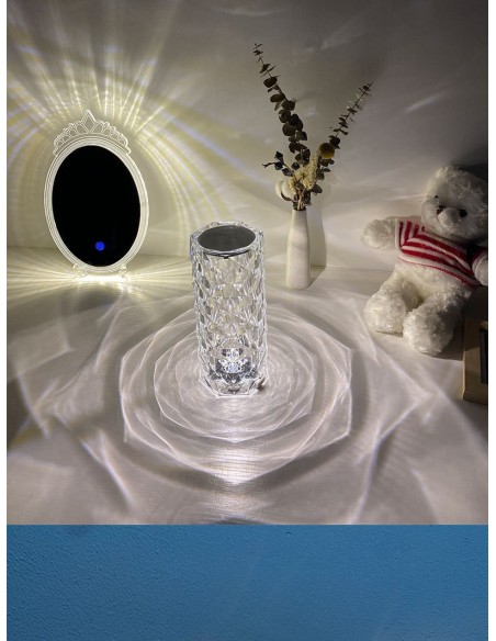 Raytech Power 7616 Επαναφορτιζόμενο Φωτιστικό  Crystal Rose CCT