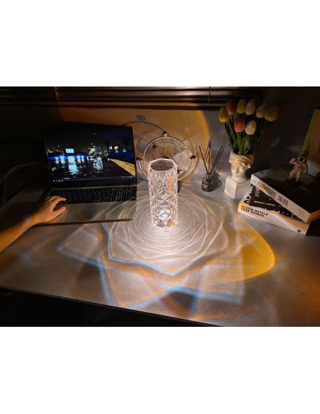 Raytech Power 7616 Επαναφορτιζόμενο Φωτιστικό  Crystal Rose CCT