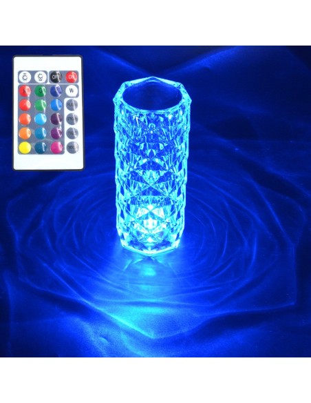 Raytech Power 7661 Επαναφορτιζόμενο Φωτιστικό Crystal Rose RGB