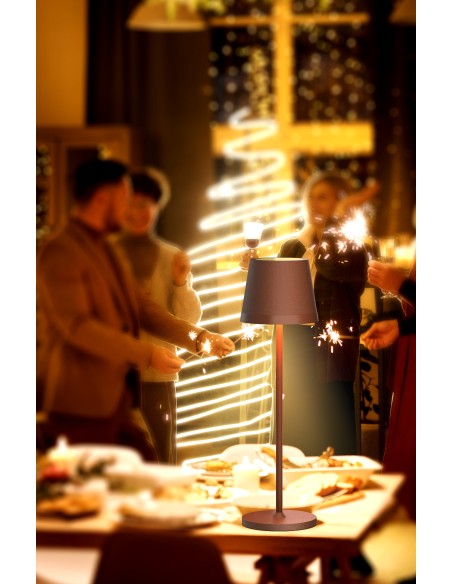 Raytech Power 7357 RTC9 Επαναφορτιζόμενο Φωτιστικό Αφής LED Καφέ