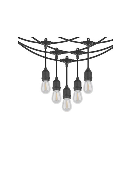 Raytech Power 7210 Γιρλάντα Εξωτερικού Χώρου 10m με 12 Λαμπτήρες