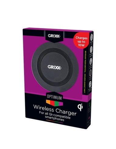 Grixx Optimum Wireless Charger 10W Qi Certified...