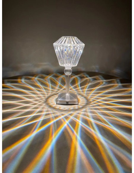 Raytech Power 7418 Επαναφορτιζόμενο Φωτιστικό Crystal Lozenge CCT