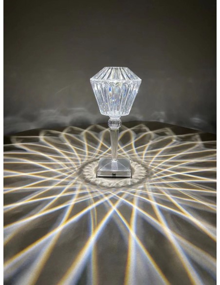 Raytech Power 7418 Επαναφορτιζόμενο Φωτιστικό Crystal Lozenge CCT