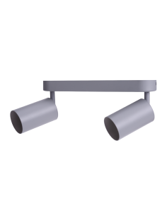 Raytech Power 6954 Διπλό Σποτ GU10 Γκρί