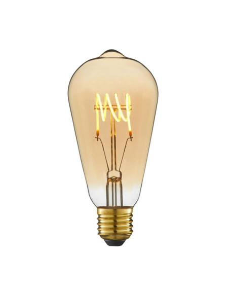 Ecolight 7463 λάμπα filament flex LED amber ST64 4.9W E27