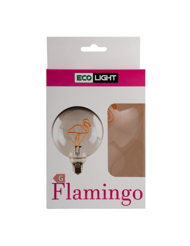 Ecolight 6855 Λάμπα Fil LED G125 Flamingo 4W E27
