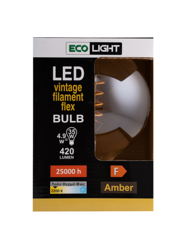 Ecolight 7487 λάμπα filament flex LED amber...