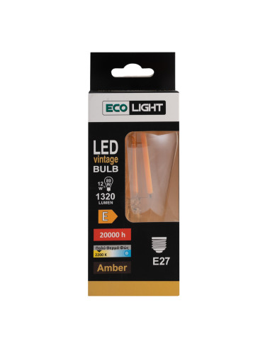 Ecolight 9511 Λάμπα Filament  LED Amber ST64...