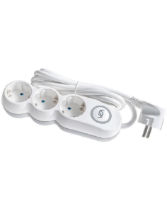 Ecolight 5711πολύμπριζο 3θ άσπρο/γκρί