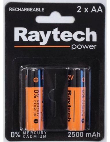 Raytech Power μπαταρίες επαναφ. AA 2500mAh
