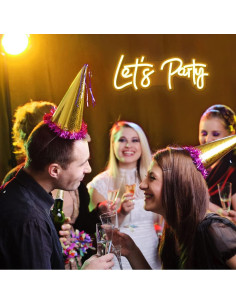 Φωτιστικό neon sign "Let's Party" 58*25 2