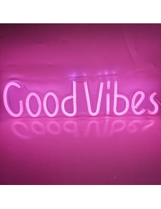 Φωτιστικό 9382 neon ''Good Vibes'' LED Ροζ