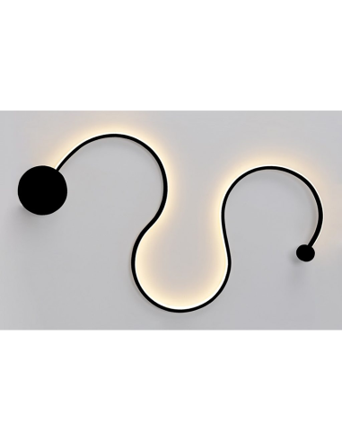 Ecolight 8293 φωτιστικό τοίχου L2006B LED black...