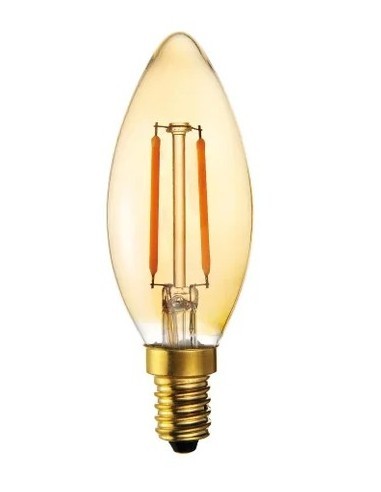 Ecolight 8040 Λάμπα Filament LED  Amber Κερί 4W...