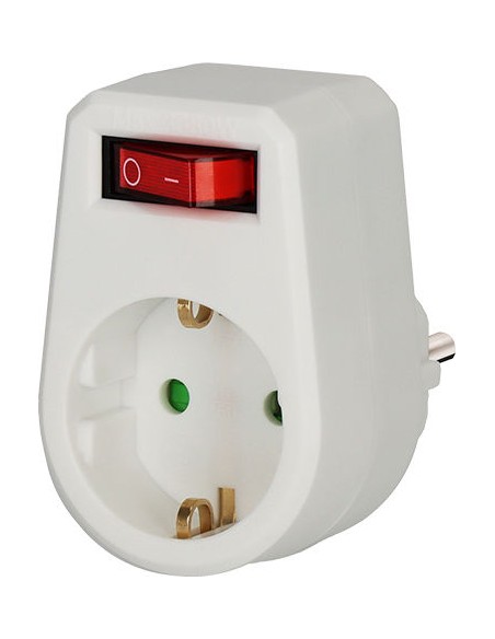 Ecolight 8323 αντάπτορας σούκο 1 θέσης με διακόπτη